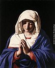 Virgin Canvas Paintings - The Virgin in Prayer